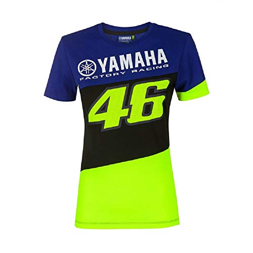 Valentino Rossi Women's Yamaha VR46 T-Shirt, Königsblau, XL von Valentino Rossi
