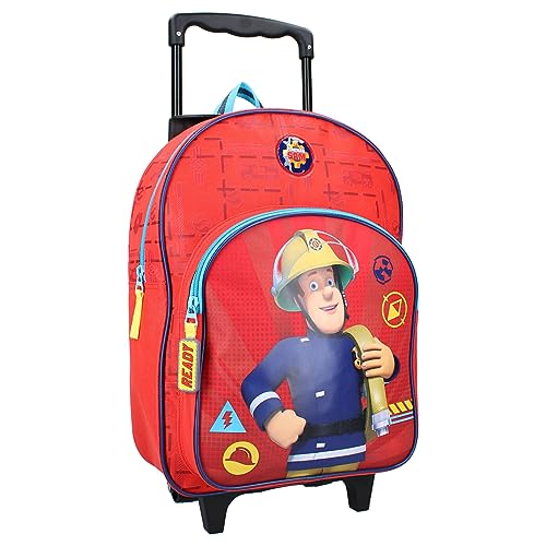 Vadobag Trolley Rucksack mit Vortasche | Feuerwehrmann Sam | 39 x 28 x 11 cm von Vadobag