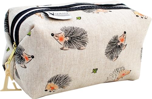 Hoggy Boxy Reisetasche, Natur, 17cm x 9cm x 9cm, Weiche Tasche mit Reißverschluss von Vagabond Bags Ltd