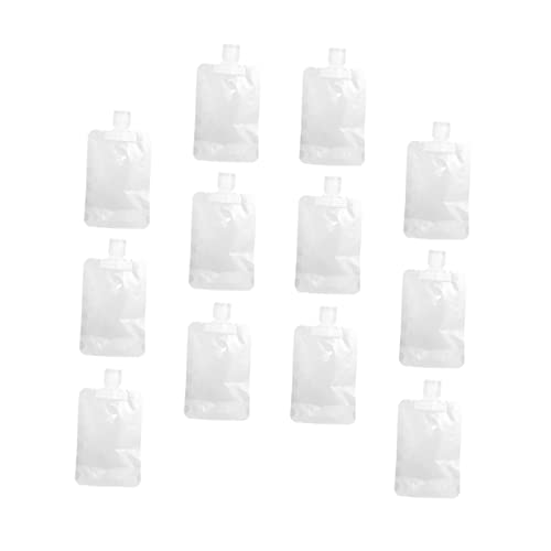 Vaguelly 12 Stück Teiliges Tragbare Platzsparende Kosmetik Aufbewahrungsbeutel mit Auslaufsicherem Design Halbtransparente Squeezable Reise Lotionstaschen für Shampoo Conditioner Leicht von Vaguelly