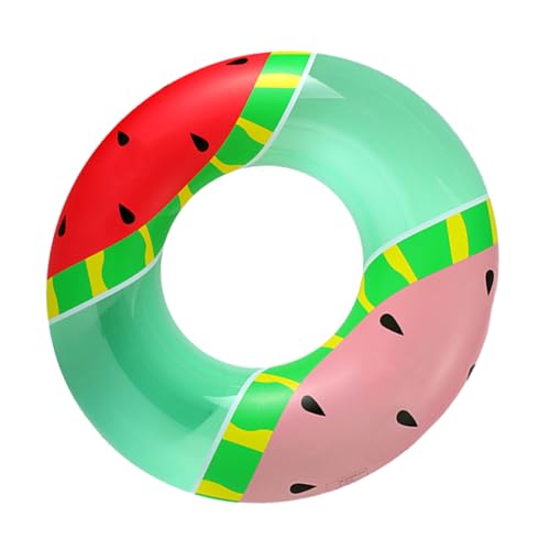 Vaguelly 1stk Wassermelonen-schwimmring Aufblasbarer Ring Aufblasbares Schwimmbecken Schwimmschlauch Aufblasbare Schwimmbecken Regenbogen-schwimmring Blinken Die Erwachsener PVC Achselkreis von Vaguelly