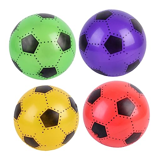 Vaguelly 4 Stück Aufblasbarer Fußball Mini Fußball Indoor Sportball von Vaguelly