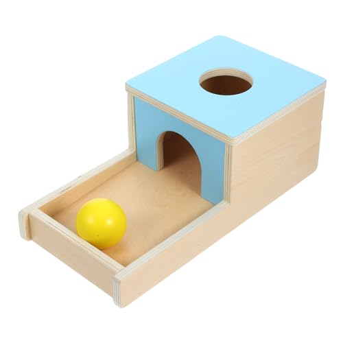 Vaguelly Montessori-Objekt-Permanenzbox Mit Tablett Kugel Montessori-Spielzeug Für 6–12 Monate 1 Jahr Kleinkind Geburtstag Weihnachten Geschenke von Vaguelly