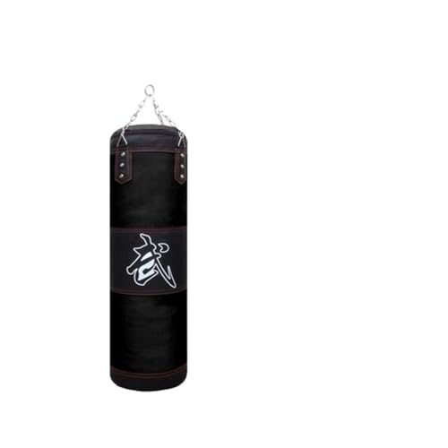 Boxing Bag Fitness Boxsack Sandsack Home Fitness Haken hängend Kickboxen Training Schlagen Karate Boxen Muay Thai Boxsack Punching Bag(Color:Black 80cm) von VaizA