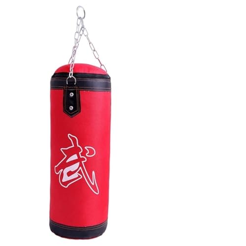 Boxing Bag Kinder Erwachsene Leer Boxen Boxsack Home Training Fitness Sport Hanging Kick Sandsack Muay Thai Boxer Gym Heavy Muscle Sandsack Punching Bag(Color:Red 60cm) von VaizA