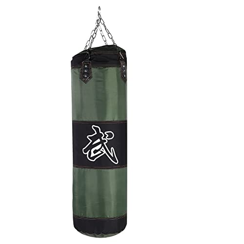 Boxing Bag Leerer Box-Sandsack for Aufhängen, Kick-Sandsack, Boxtraining, Kampf, Karate-Sandsack Punching Bag(Color:Green 120cm) von VaizA