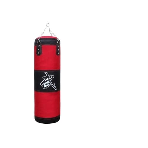Boxing Bag Professionelles Boxen Boxsack Training Fitness mit hängendem Tritt Sandsack Erwachsene Gymnastik Übung Schwerer Boxsack Punching Bag(Color:Red 100cm 4-Set) von VaizA