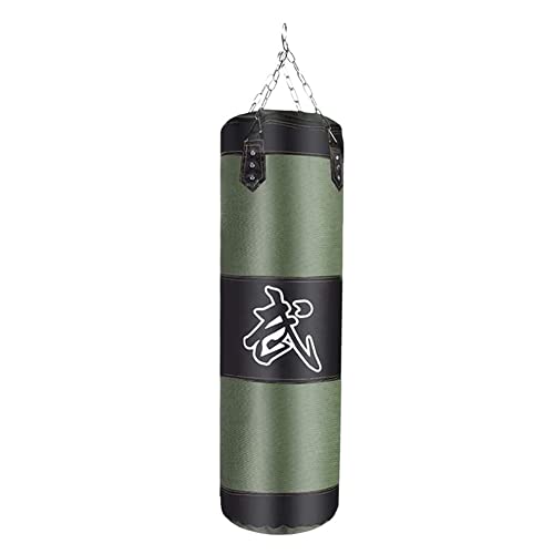 Boxing Bag Strapazierfähiger Oxford-Stoff, Boxsandfüllung, verdicken, Training, Fitnessübungen, Schlagsandsack Punching Bag(Color:120cm Green) von VaizA