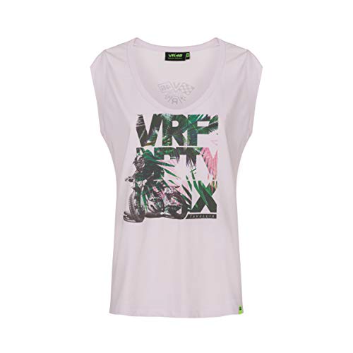 VR46 T-Shirts Life Style,Frau,M,Rose von Valentino Rossi
