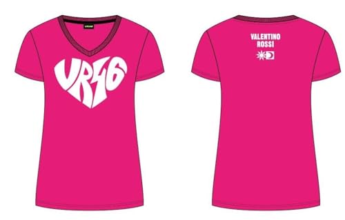 Valentino Rossi Unisex Vr46 Fan T-Shirt, Rosa, XL von Valentino Rossi