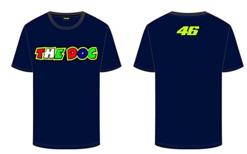 Valentino Rossi Unisex Vr46 Fan T-Shirt, blau, 3XL von Valentino Rossi
