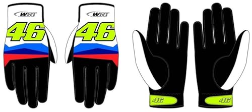 Valentino Rossi Unisex Vr46 Wrt Line fahrhandschuhe, Mehrfarbig, L von Valentino Rossi