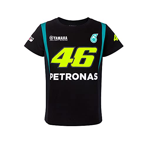 Valentino Rossi Unisex-Youth Petronas VR46 T-Shirt, Schwarz, 4-5 von Valentino Rossi