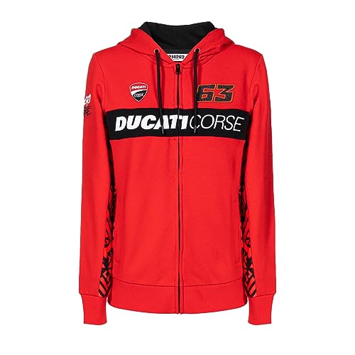 Valentino Rossi VR 46 Damen Ducati Badezimmer Sweatshirt, Hellblau, L von VR46