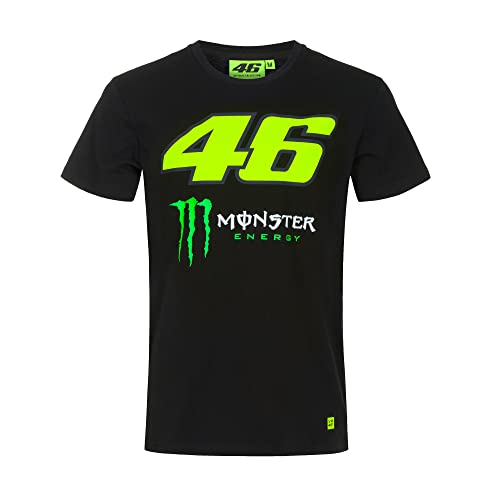 Valentino Rossi VR 46 Herren Monster T-Shirt, Schwarz, XL von Valentino Rossi