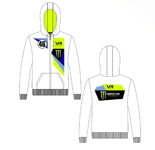 Valentino Rossi Sweatshirt Abu Dhabi,Mann,XXXL,Weiss von Valentino Rossi