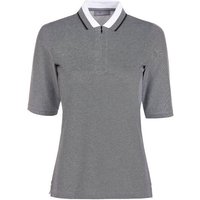 Valiente 2-Tone Pique Halbarm Polo schwarz von Valiente