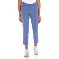 Valiente DARIA 5-Pocket Stretch Druck 7/8 Hose blau von Valiente