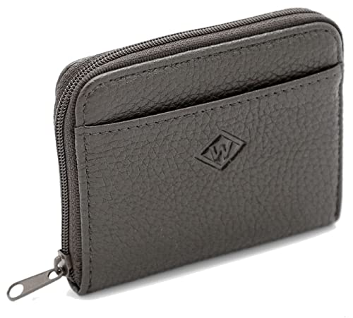 Van Der Rich ® - Minigeldbörse Leder mit Schlüsselanhänger - Damen (Braun) von Van Der Rich