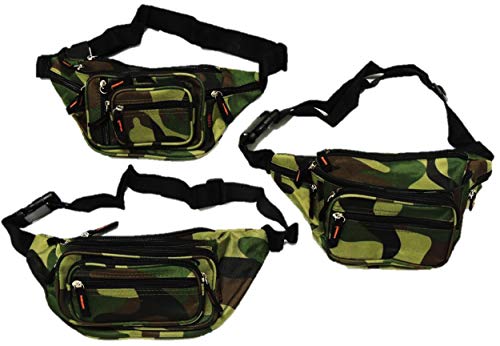 3er Pack Bauchtaschen Camouflage Militär-Style mit vielen Fächern von VanessasShop