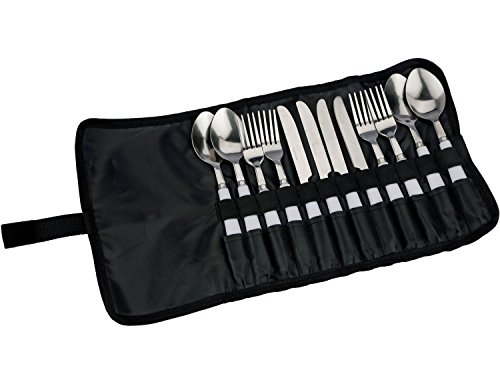 Vango Family Cutlery Set Grau - Robustes strapazierfähiger Edelstahl Besteck, Größe One Size - Farbe Silver von Vango