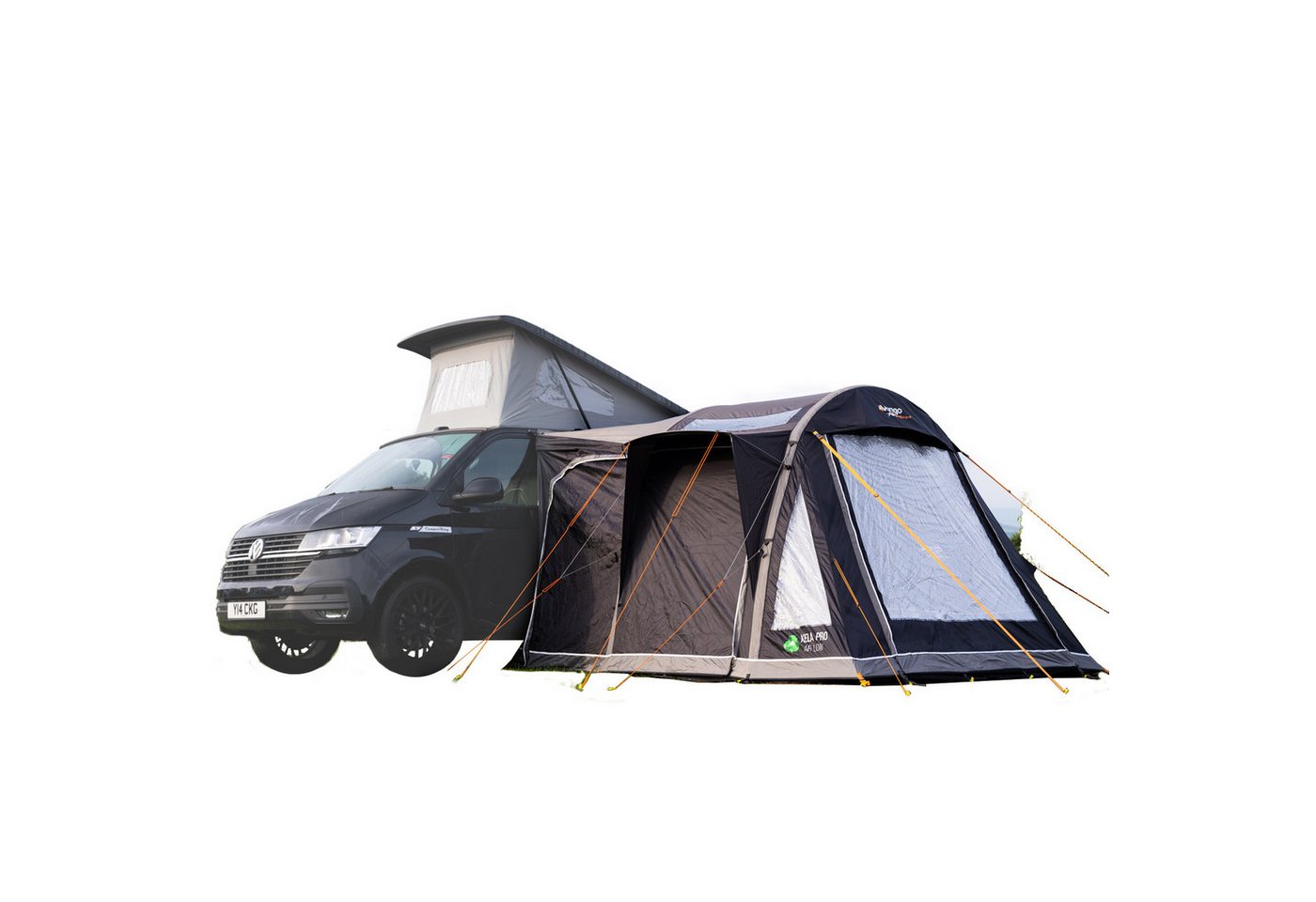 Vango aufblasbares Zelt Bus Vorzelt Kela V Air Low Camping Zelt, Luftzelt Van VW Airbeam Aufblasbar von Vango