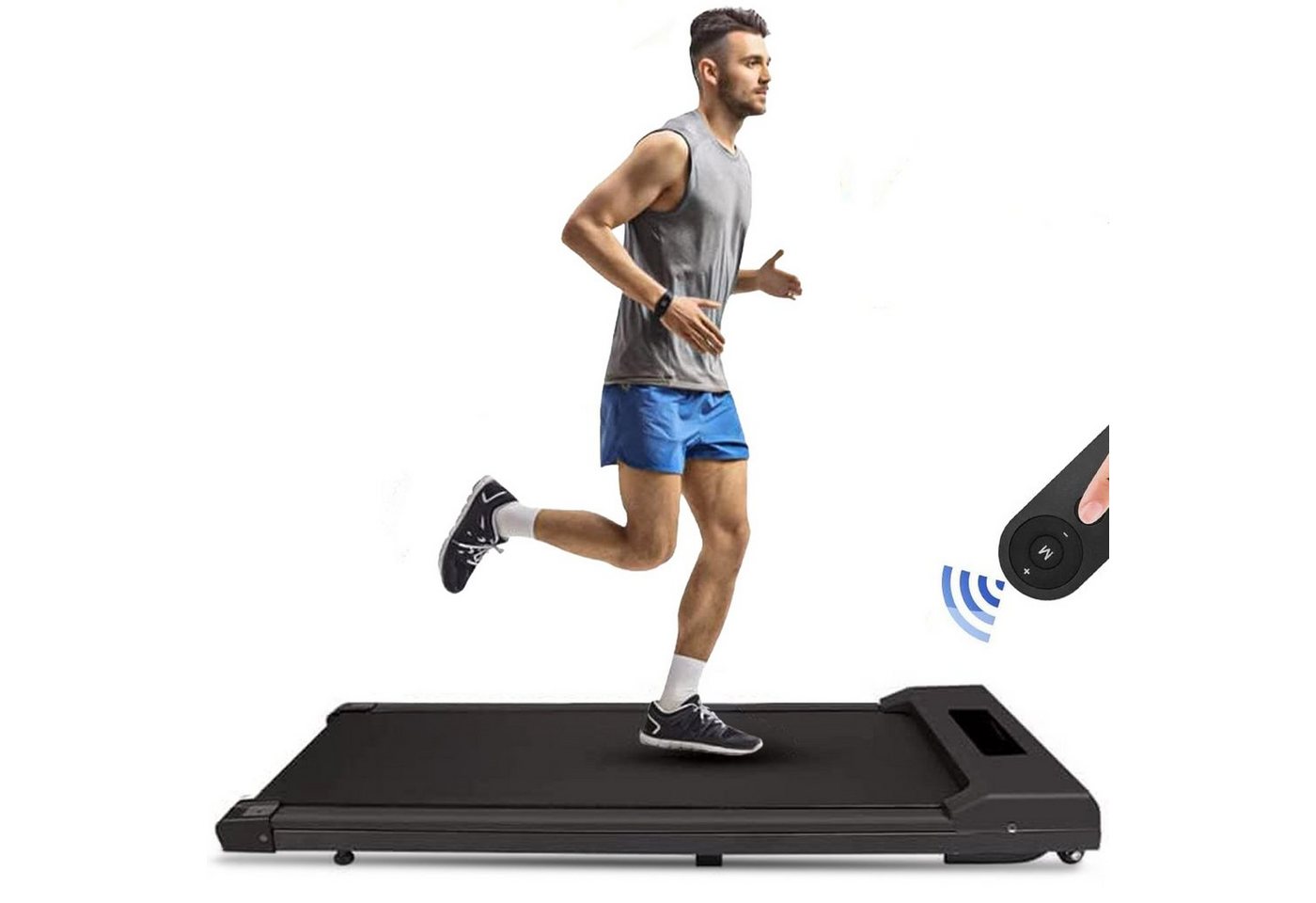 Vankel Laufband 2.5PS-Motor treadmill mit Remote, 1-6km/h Jogging Zuhause, Verbesserte Sicherheit, 6-10km/h Laufen von Vankel