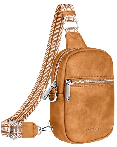 Vantamo Crossbody Bag Damen mit RFID-Schutz & Extra Sicher Anti-Diebstahl-Clip, Stilvolle Handtasche für den Alltag oder die Reise, Hochwertigem Material Anti Diebstahl Umhängetasche von Vantamo