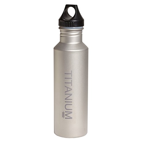 Vargo Wasserflasche Titan mit Kunststoff-Deckel, Grau, 650 ml, 1647830 von VARGO