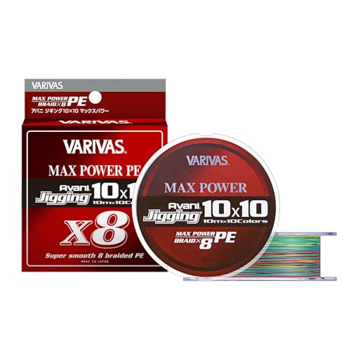 VARIVAS Avani Jigging 10x10 Max Power PE x8 (600, (Gou #1,5) 13kg von Varivas