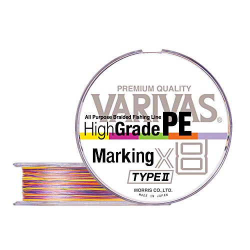 VARIVAS Hochwertiges PE x8 Markierung Typ II (150 m, 16,8 kg (#2)) von Varivas