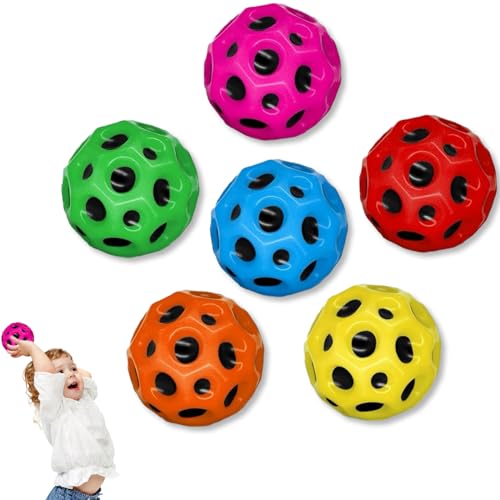 Astro Jump Ball, High Bouncing Bounciest Lightweight Foam Ball Easy to Grip and Catcher Sport Training Ball Astro Moon Ball Mini Bouncing Ball Toy for Kids Party Gift (6 Pcs) von VasedGins