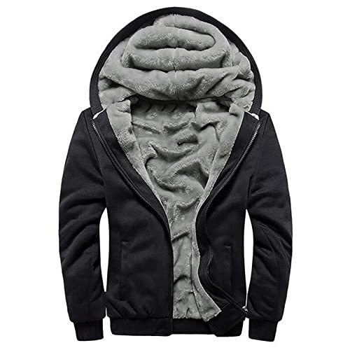 Vasreyy Motorradjacke Herren Pilotenjacke jagdjacke holzfäller Jacke Softshell Weste Winter Windbreaker Fleecejacke Skijacke Schwarz（Black, M von Vasreyy
