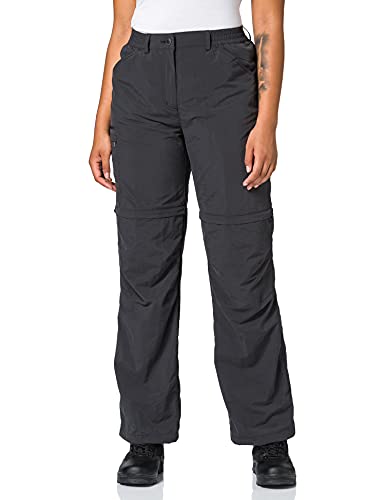 VAUDE Damen Hose Women's Farley Zip-Off Pants IV, abzippbare Wanderhose, black, 42/Short, 038730104420 von VAUDE