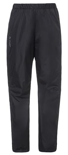 VAUDE Regenhose Damen Fluid Full-zip Pants II, wasserdichte Outdoorhose - Wassersäule 10.000 mm, Fahrradhose atmungsaktiv & winddicht, 2-Lagen Überhose schnell überziehbar von VAUDE