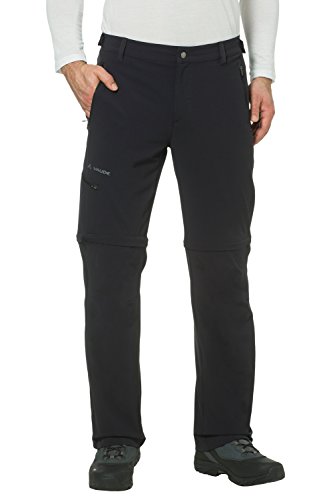 Vaude Herren Farley Stretch T-Zip Hose II, Schwarz, 46/XS , 04575 von VAUDE