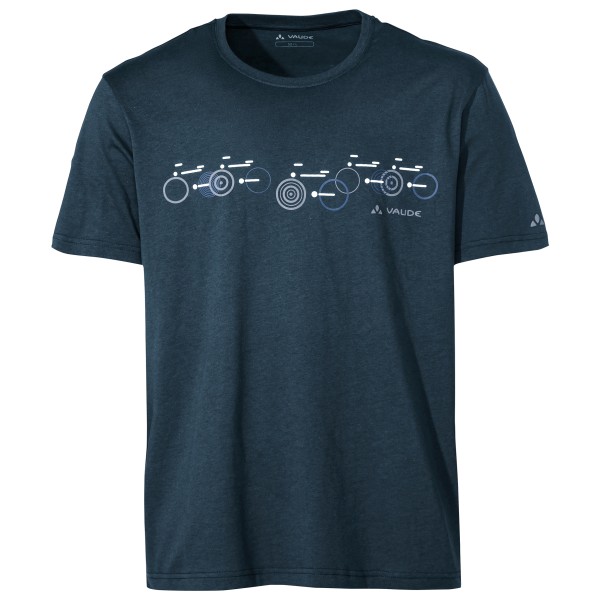 Vaude - Cyclist V - T-Shirt Gr 3XL;L;M;S;XL;XXL blau;braun/rot;schwarz von Vaude