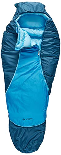VAUDE Kinder Schlafsack Alpli Adjust 400 SYN, längenverstellbarer Kinderschlafsack, geeignet für Größen von 105-135cm, baltic sea, one Size, 129613340010 von VAUDE
