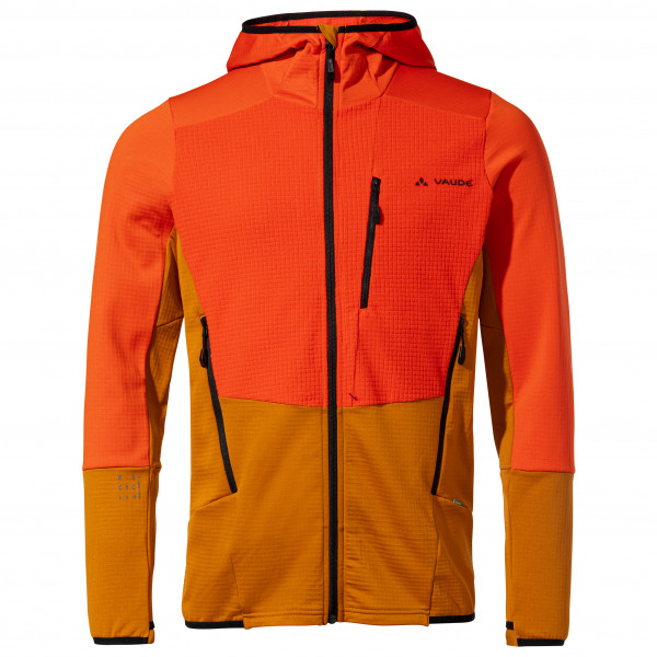 Vaude - Monviso Hooded Grid Fleece Jacket - Fleecejacke Gr L;M;S;XL braun von Vaude