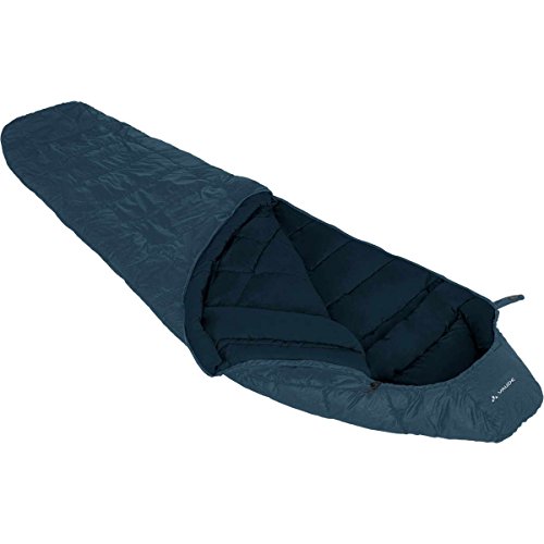 VAUDE Mumienschlafsack 220 cm Sioux 800, atmungsaktiver 3-Jahreszeiten Schlafsack, kompakter Kunstfaserschlafsack 1500g für Indoor & Outdoor-Camping, baltic sea von VAUDE