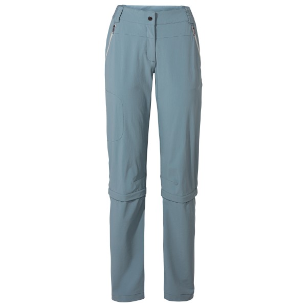 Vaude - Women's Farley Stretch Capri T-Zip Pants III - Zip-Off-Hose Gr 38 - Short grau von Vaude