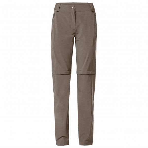 Vaude - Women's Farley Stretch Zip Off T-Zip Pants II - Trekkinghose Gr 46 - Long grau/braun von Vaude