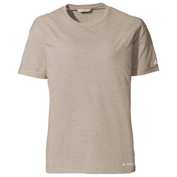 Vaude - Women's Mineo Striped T-Shirt - T-Shirt Gr 34 beige/grau von Vaude
