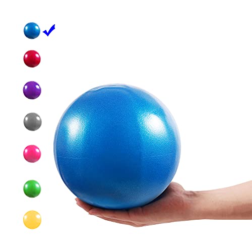 Vaupan Mini Gymnastikball, 9 Zoll Kleiner Gymnastikball mit aufblasbarem Strohhalm für Yoga, Pilates, Stabilität, Barre, Physiotherapie, Stretching und Core-Training, verbessert Balance, Kraft von Vaupan