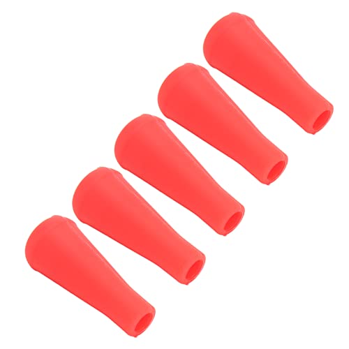 VBESTLIFE 5 STÜCKE Bogenschießen Spitze 8 MM Innendurchmesser Gummispitzen Kappen Für Pfeile Training Outdoor Kopfbedeckungen (Rot) von VBESTLIFE