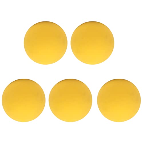 VBESTLIFE Hüpfbälle, 5 Stück 6 cm Hüpfbälle Gummi Tragbare Handübungsbälle Partygeschenke für Racketball (Gelb) von VBESTLIFE