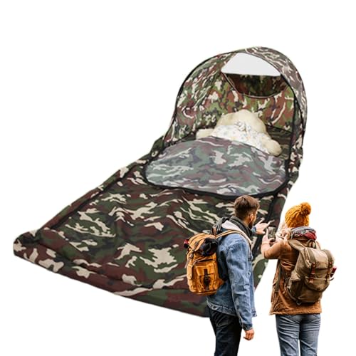 Vbnuyhim Schlafsack für Camping, Netz-Schlafzelt – Camping-Schlafsack, leicht, wasserdicht, Schlafzelt für Erwachsene und Kinder, Reisen und im Freien von Vbnuyhim