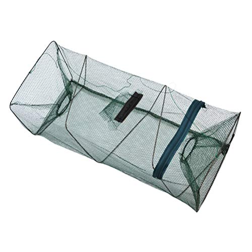 Vcedas Fischernetz Tragbare Faltbarer Fishing Köderfischreuse Einziehbare Fisch Garnelen Mesh Käfig Faltbare Angeln Falle Faltbare Fischernetz Tackle für Fang Krabben Hummer Garnelen von Vcedas