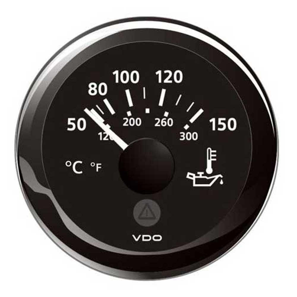 Vdo View Line 50-150°c 322.8-18.6ohm Double Scale Engine Oil Pressure Instrument Silber 52 mm von Vdo