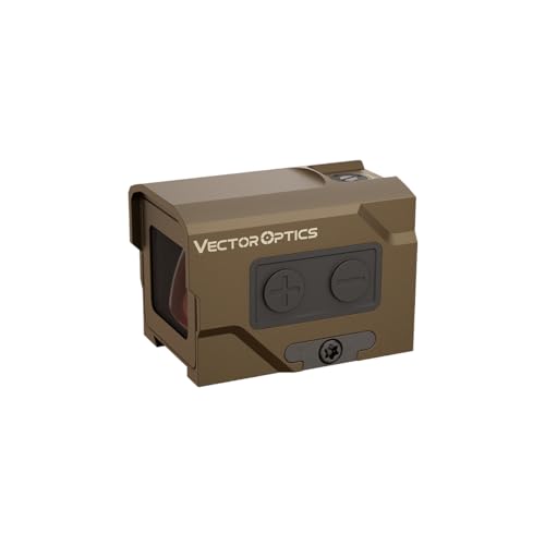 Vector Optics SCRD-F63 Frenzy Plus 1x18x20 FDE Rotpunkt Visier für Sport, Airsoft und Jagd, Luftgewehr, Ziel-Visier, Reflex-Visier, Red-Dot zum zielen von Vector Optics